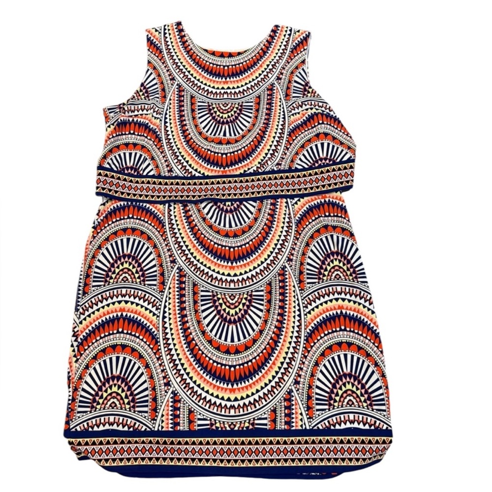 Chico’s Geo Mosaic Knit Dress – Size 3 (XL/16-18)